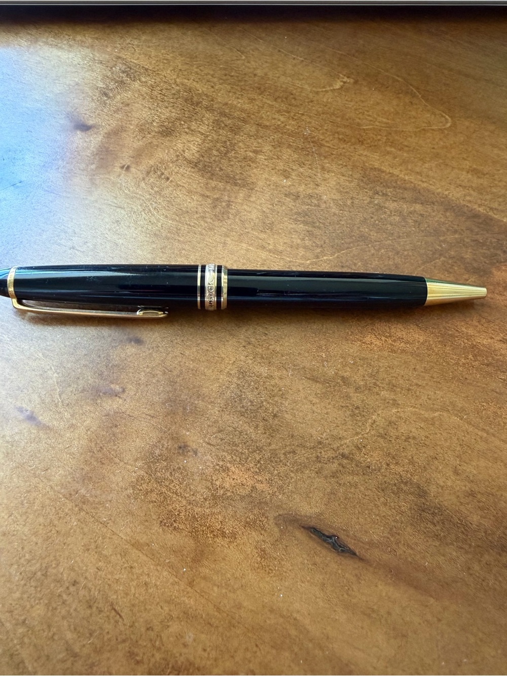 Montblanc Black and Gold Ballpoint Pen